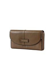 THE BRIDGE ELISABETTA Large leather wallet with flap oyster abb. gold - Women&rsquo;s Wallets - 3