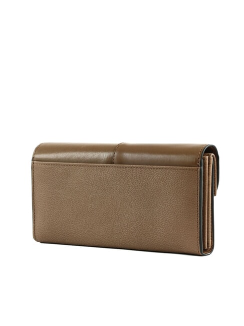 ELISABETTA Large leather wallet with flap oyster abb. gold - Women&rsquo;s Wallets