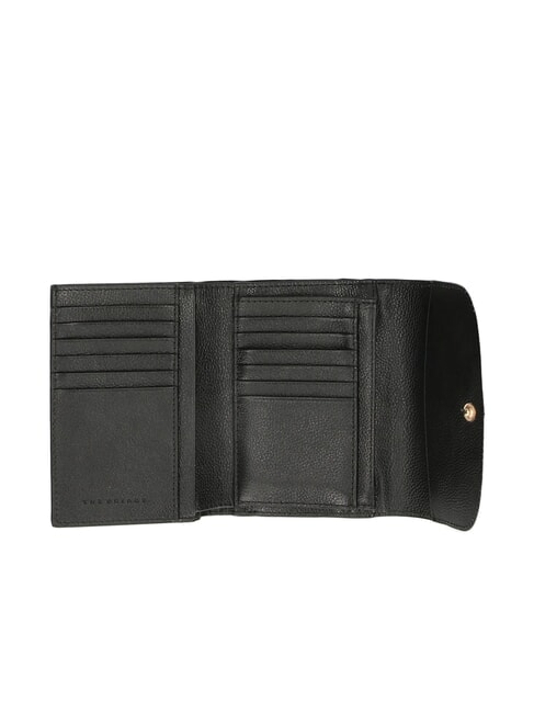 ELISABETTA Small leather wallet Black Gold - Women&rsquo;s Wallets