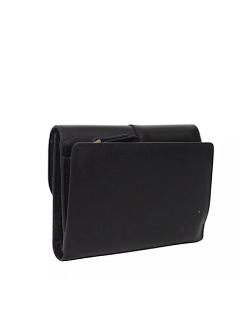 ELISABETTA Small leather wallet Black Gold - Women&rsquo;s Wallets