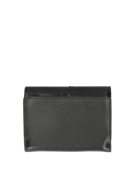 ELISABETTA Small leather wallet Black Gold - Women&rsquo;s Wallets