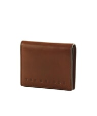 THE BRIDGE GIACOMO Leather card holder with flap Brown / Ruthenium - Men&rsquo;s Wallets - 3