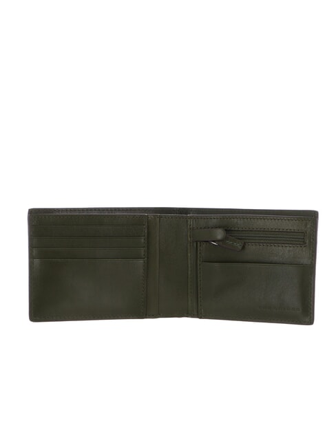 GIACOMO Leather wallet with coin purse thyme/dark ruthenium - Men&rsquo;s Wallets