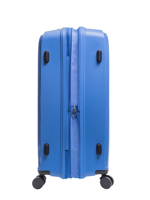 SLIDE Large, expandable trolley haze blue - Rigid Trolley Cases