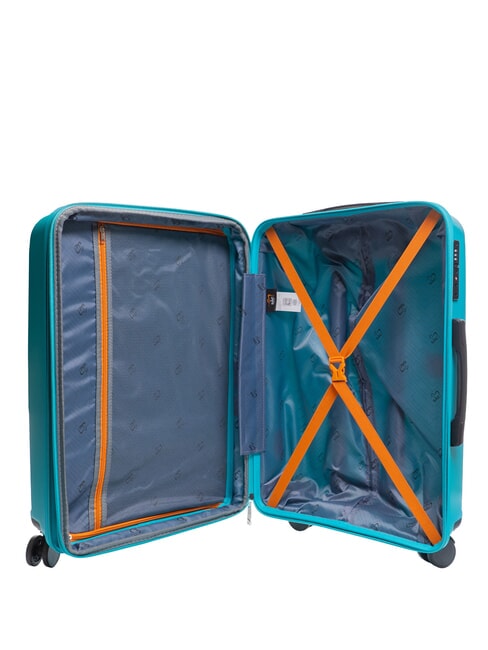 SLIDE Cabin Set + Medium and Large expandable, ultra-resistant mint - Rigid Trolley Cases