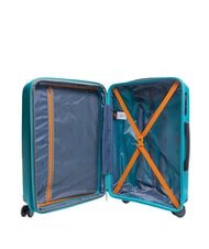 LESAC SLIDE Cabin Set + Medium and Large expandable, ultra-resistant mint - Rigid Trolley Cases - 2