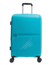 LESAC SLIDE Cabin Set + Medium and Large expandable, ultra-resistant mint - Rigid Trolley Cases - 4