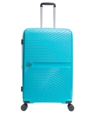 LESAC SLIDE Cabin Set + Medium and Large expandable, ultra-resistant mint - Rigid Trolley Cases - 5