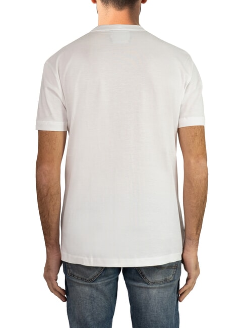 KORDIS BOXY Cotton T-shirt with maxi print white/blk - T-shirt