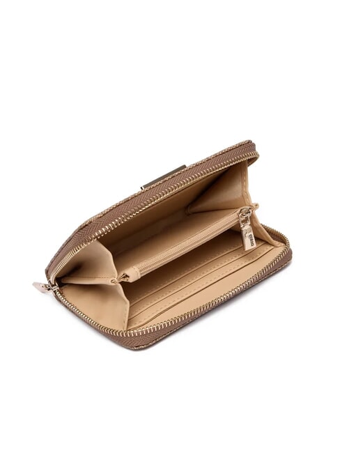 LAUREL 2 4G Logo Medium Zip Around Wallet MILK LOGO - Women&rsquo;s Wallets