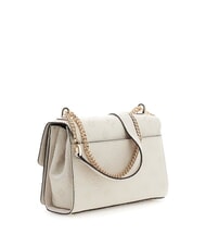 GUESS CRESIDIA II Shoulder bag with flap off white logo - Women’s Bags - 2