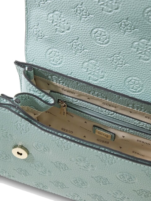 CRESIDIA II Shoulder bag with flap light sage logo - Women’s Bags