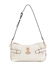 GUESS YESBA Small shoulder bag with charm OFFWHITE - Women’s Bags - 3
