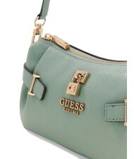 GUESS YESBA Small shoulder bag with charm light sage - Women’s Bags - 4