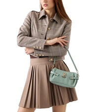 GUESS YESBA Small shoulder bag with charm dark taupe - Women&rsquo;s Bags - 7