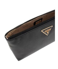GUESS LAUREL 2 Saffiano clutch bag with cuff BLACK - Women&rsquo;s Bags - 4