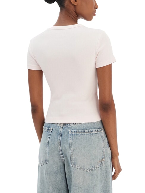 STUDS SCRIPT Slim fit short-sleeved T-shirt delicate pink - T-shirt