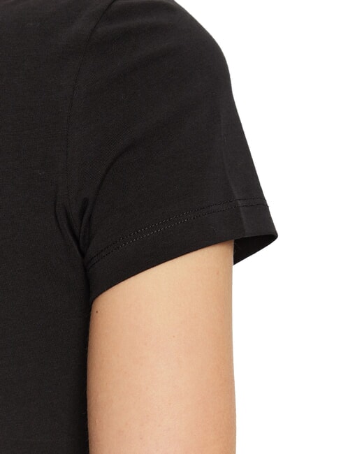 MOCK NECK ALL OVER 4G Slim fit T-shirt with rhinestones jetbla - T-shirt