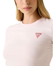 GUESS MINI TRIANGLE Slim fit T-shirt delicate pink - T-shirt - 3