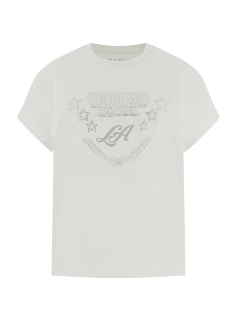STARS T-shirt with print and studs purwhite - T-shirt