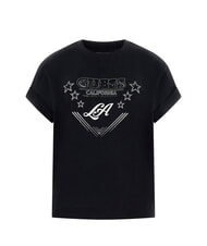 GUESS STARS T-shirt with print and studs jetbla - T-shirt - 4