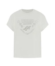 GUESS STARS T-shirt with print and studs purwhite - T-shirt - 4