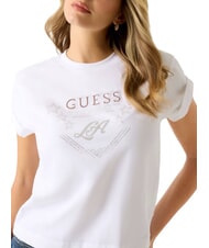 GUESS STARS T-shirt with print and studs purwhite - T-shirt - 3