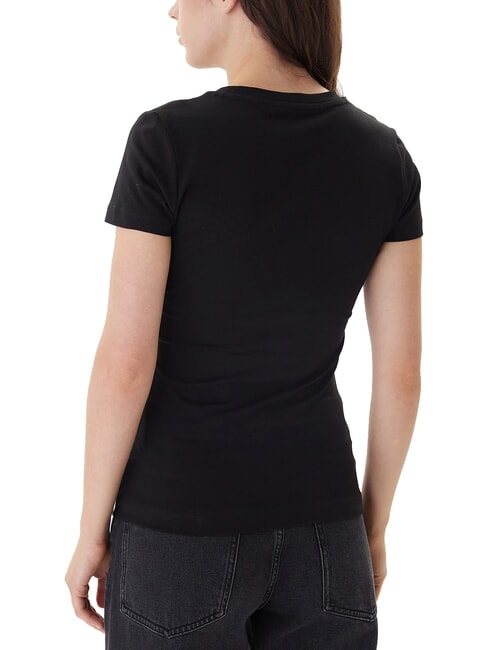 FLOWERS TRIANGLE Short-sleeved stretch T-shirt jetbla - T-shirt