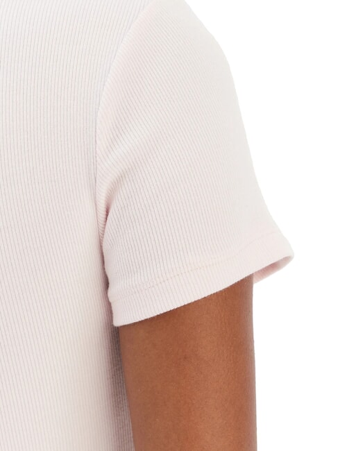 STUDS SCRIPT Slim fit short-sleeved T-shirt delicate pink - T-shirt