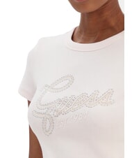 GUESS STUDS SCRIPT Slim fit short-sleeved T-shirt delicate pink - T-shirt - 3