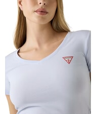 GUESS MINI TRIANGLE V-neck T-shirt airway blue - T-shirt - 3