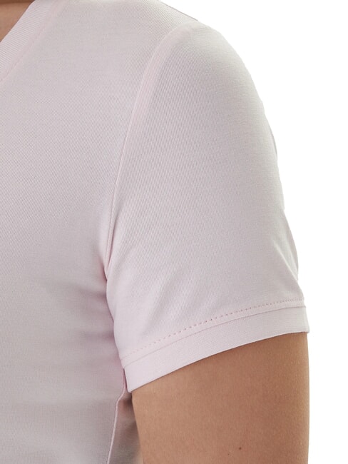 MINI TRIANGLE V-neck T-shirt delicate pink - T-shirt