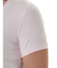 GUESS MINI TRIANGLE V-neck T-shirt delicate pink - T-shirt - 4