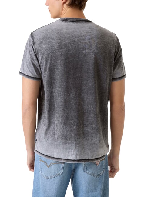 MARINE LOGO Short-sleeved T-shirt with faded effect jetbla - T-shirt