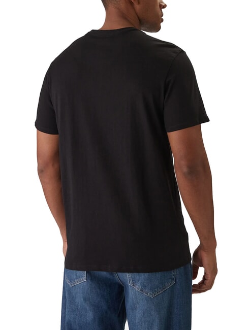 PAINTED TRIANGLE Regular fit short sleeve t-shirt jetbla - T-shirt