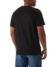 GUESS PAINTED TRIANGLE Regular fit short sleeve t-shirt jetbla - T-shirt - 2