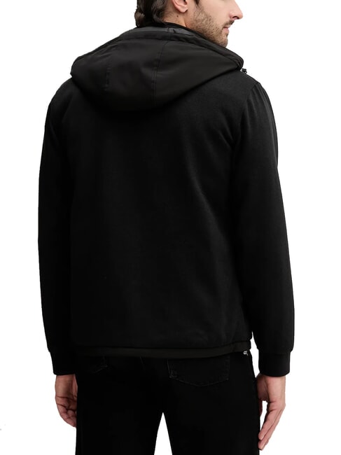 KNITTED Hooded jacket jetbla - Men's Jackets