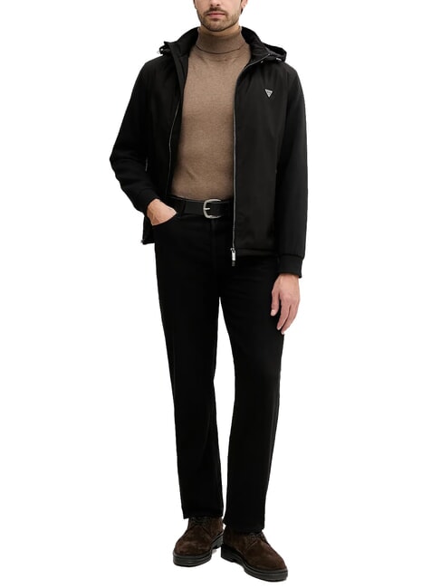 KNITTED Hooded jacket jetbla - Men's Jackets