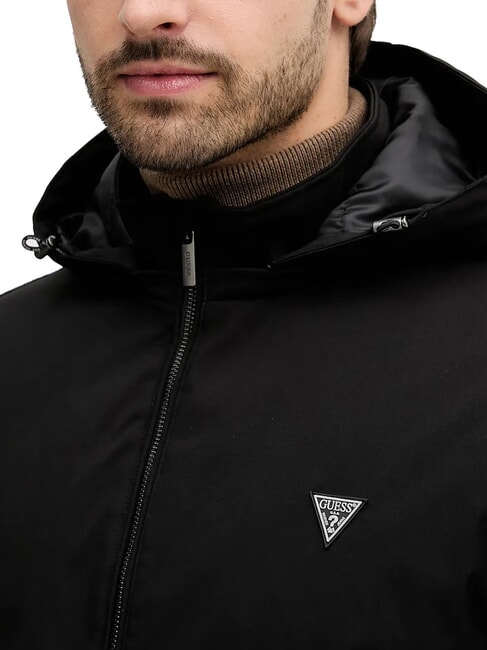 KNITTED Hooded jacket jetbla - Men's Jackets