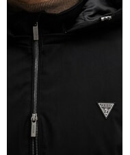 GUESS KNITTED Hooded jacket jetbla - Men's Jackets - 5