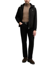 GUESS KNITTED Hooded jacket jetbla - Men's Jackets - 7