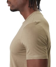GUESS AIDY T-shirt written in the same color khaki way - T-shirt - 4