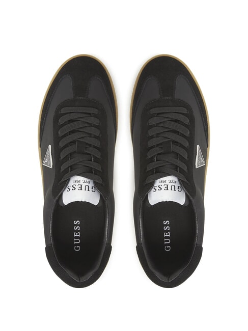 WIMAN Leather sneakers BLACK - Men&rsquo;s shoes