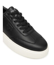 GUESS PLAZA Leather sneakers BLACK - Men&rsquo;s shoes - 4