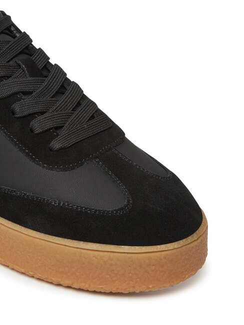 WIMAN Leather sneakers BLACK - Men&rsquo;s shoes