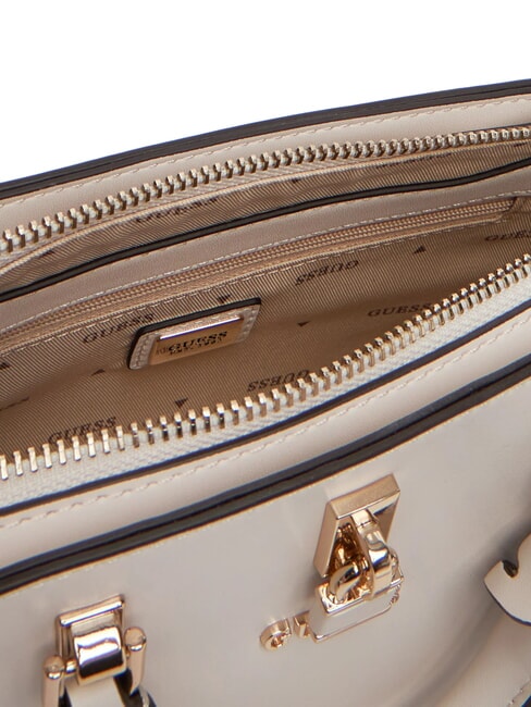 QUEENSLAND Mini handbag with shoulder strap off white/taupe - Women’s Bags