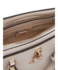 GUESS QUEENSLAND Mini handbag with shoulder strap off white/taupe - Women’s Bags - 3
