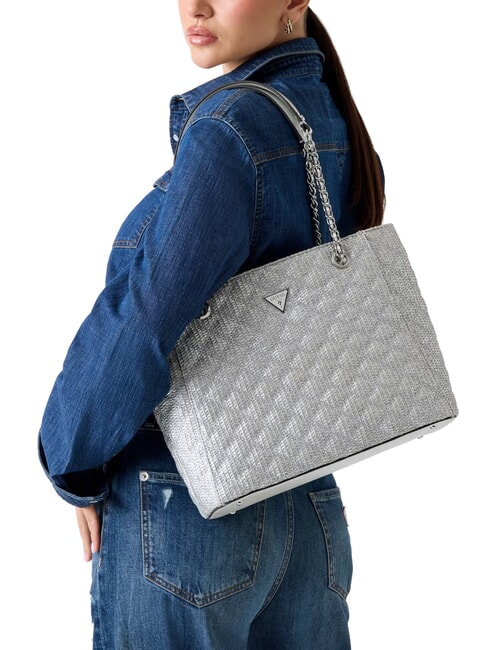 GIULLY Shopping Bag SILVER - Women’s Bags