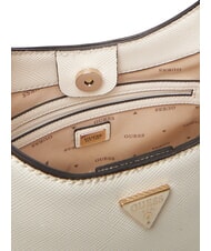 GUESS GIULLY 2 Saffiano print bag with shoulder strap OFFWHITE - Women&rsquo;s Bags - 3