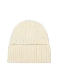 GUESS KNITTED Cuffed hat white - Hats - 2